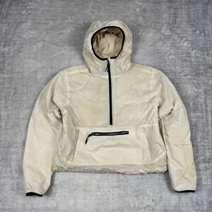 The North Face Jacket Womens Small Beige Botanic Dye Wind Hooded Ripstop‎ Boxy